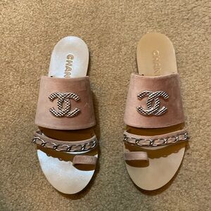 Light pink Chanel sandal